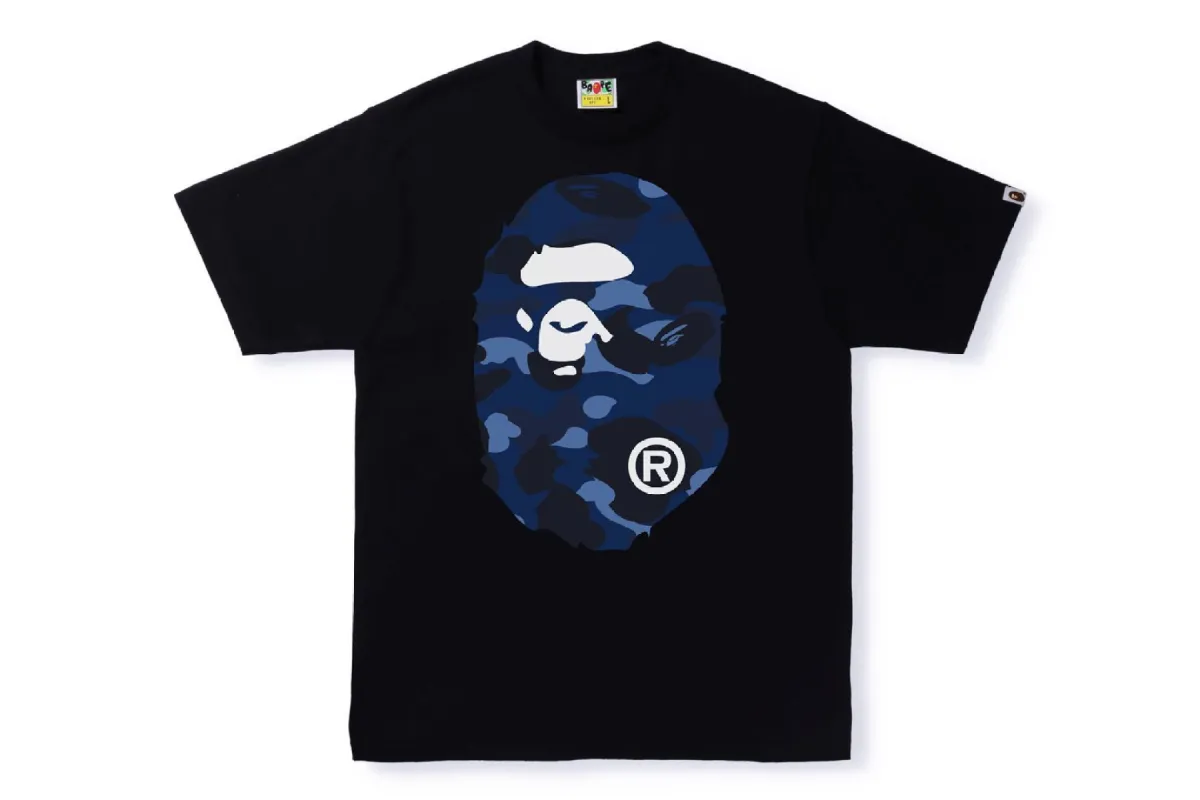 COLOR CAMO BIG APE HEAD TEE sold by Bape
