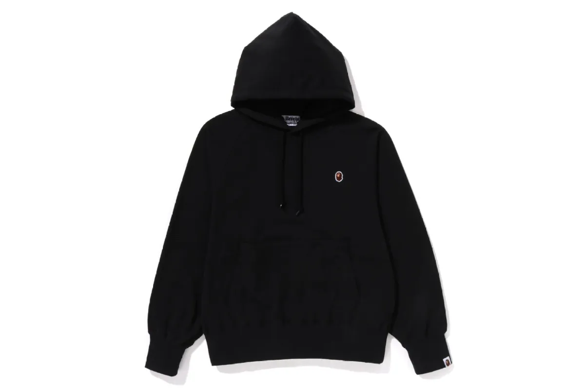 APE HEAD ONE POINT WIDE FIT PULLOVER HOODIE sold by Bape