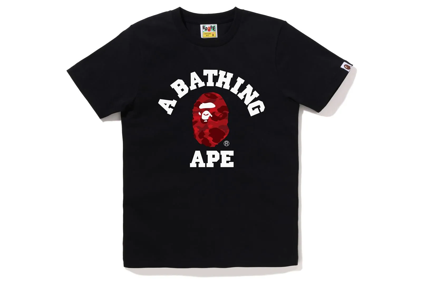 COLOR CAMO COLLEGE TEE sold by Bape