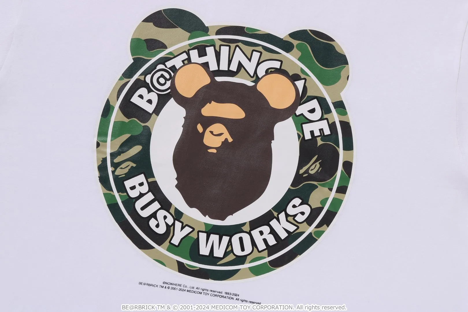 【 BAPE X MEDICOM TOY 】ABC CAMO BE@R BUSY WORKS TEE sold by Bape product image thumbnail 3