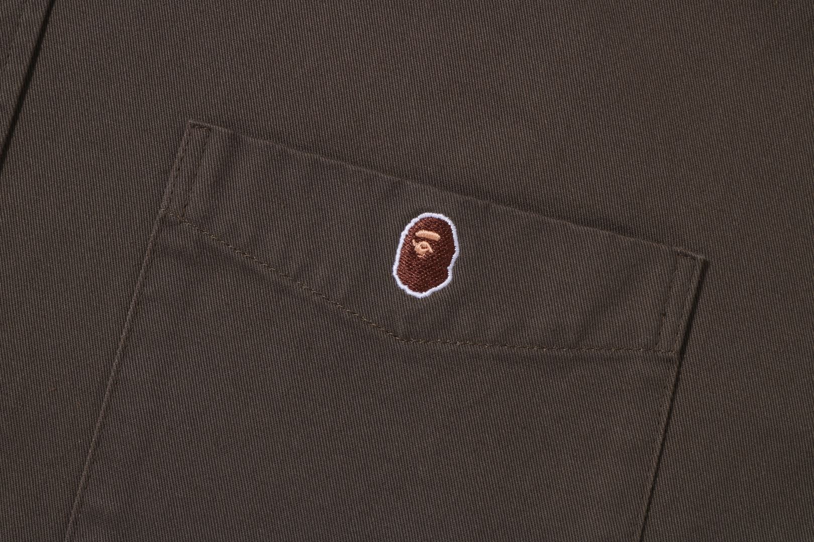 APE HEAD ONE POINT WASHED LOOSE FIT SHIRT sold by Bape product image thumbnail 5