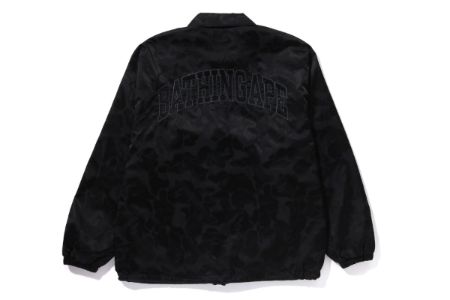 TONAL SOLID CAMO COACH JACKET sold by Bape