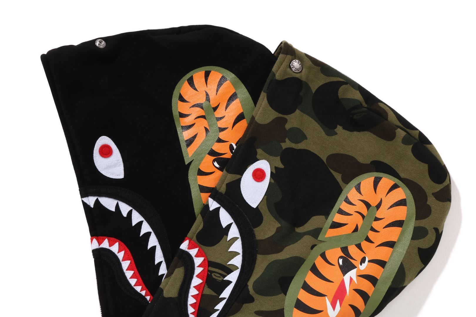 1ST CAMO DOUBLE SHARK FULL ZIP HOODIE sold by Bape product image thumbnail 5