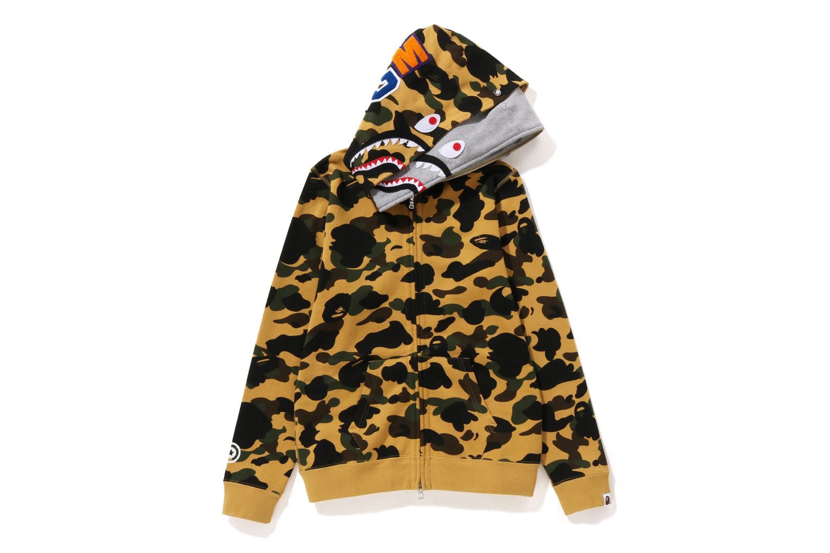 1ST CAMO DOUBLE SHARK FULL ZIP HOODIE sold by Bape product image thumbnail 7