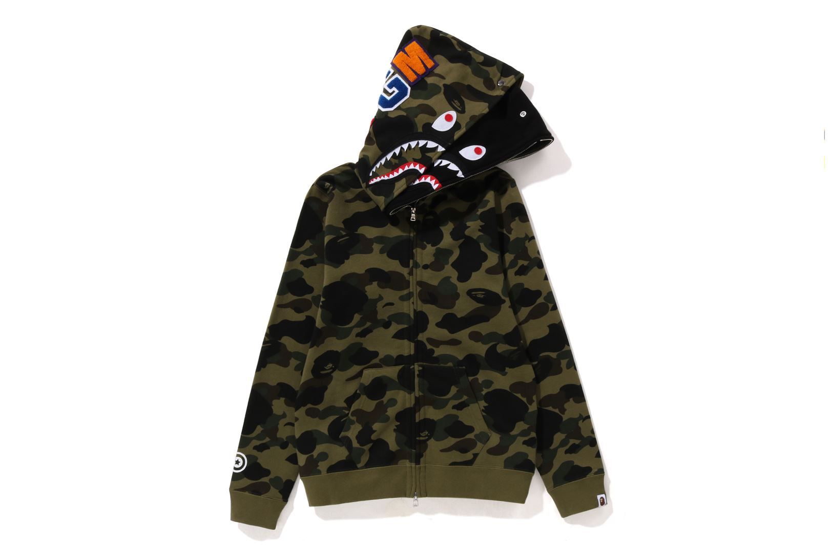 1ST CAMO DOUBLE SHARK FULL ZIP HOODIE sold by Bape product image thumbnail 2