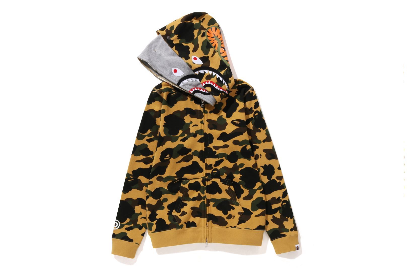 1ST CAMO DOUBLE SHARK FULL ZIP HOODIE sold by Bape product image thumbnail 8