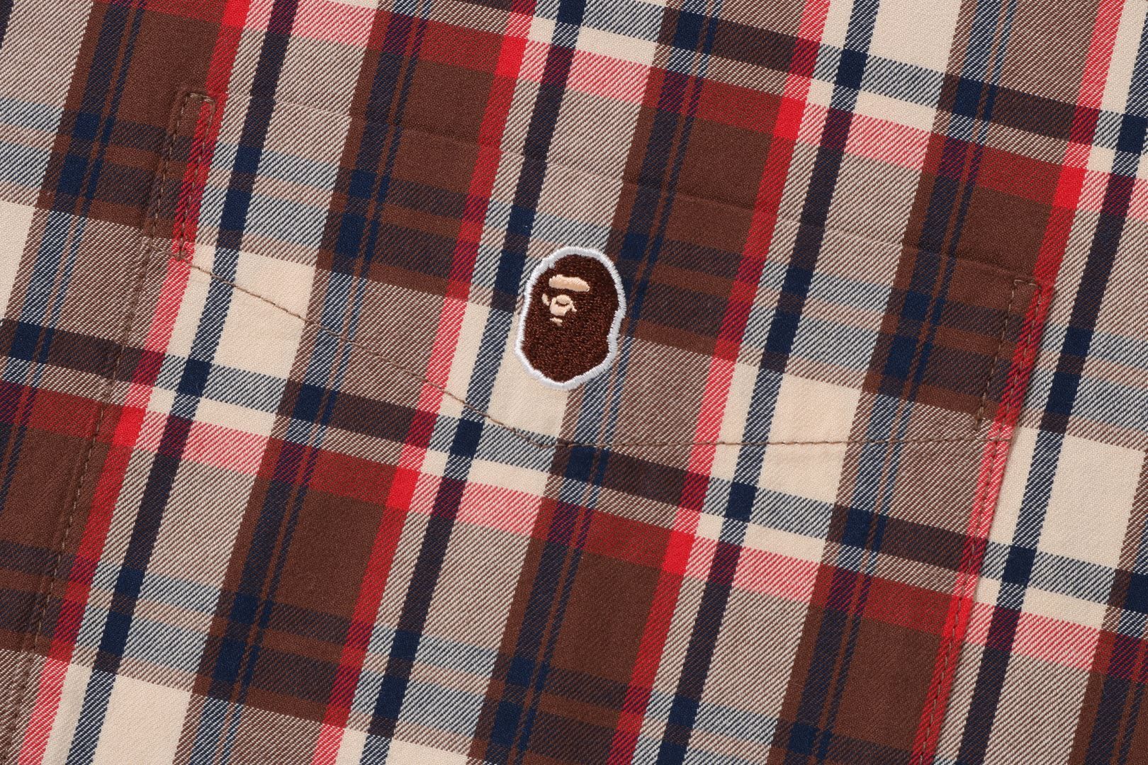 MINI BAPE CHECK LOOSE FIT S/S SHIRT sold by Bape product image thumbnail 2