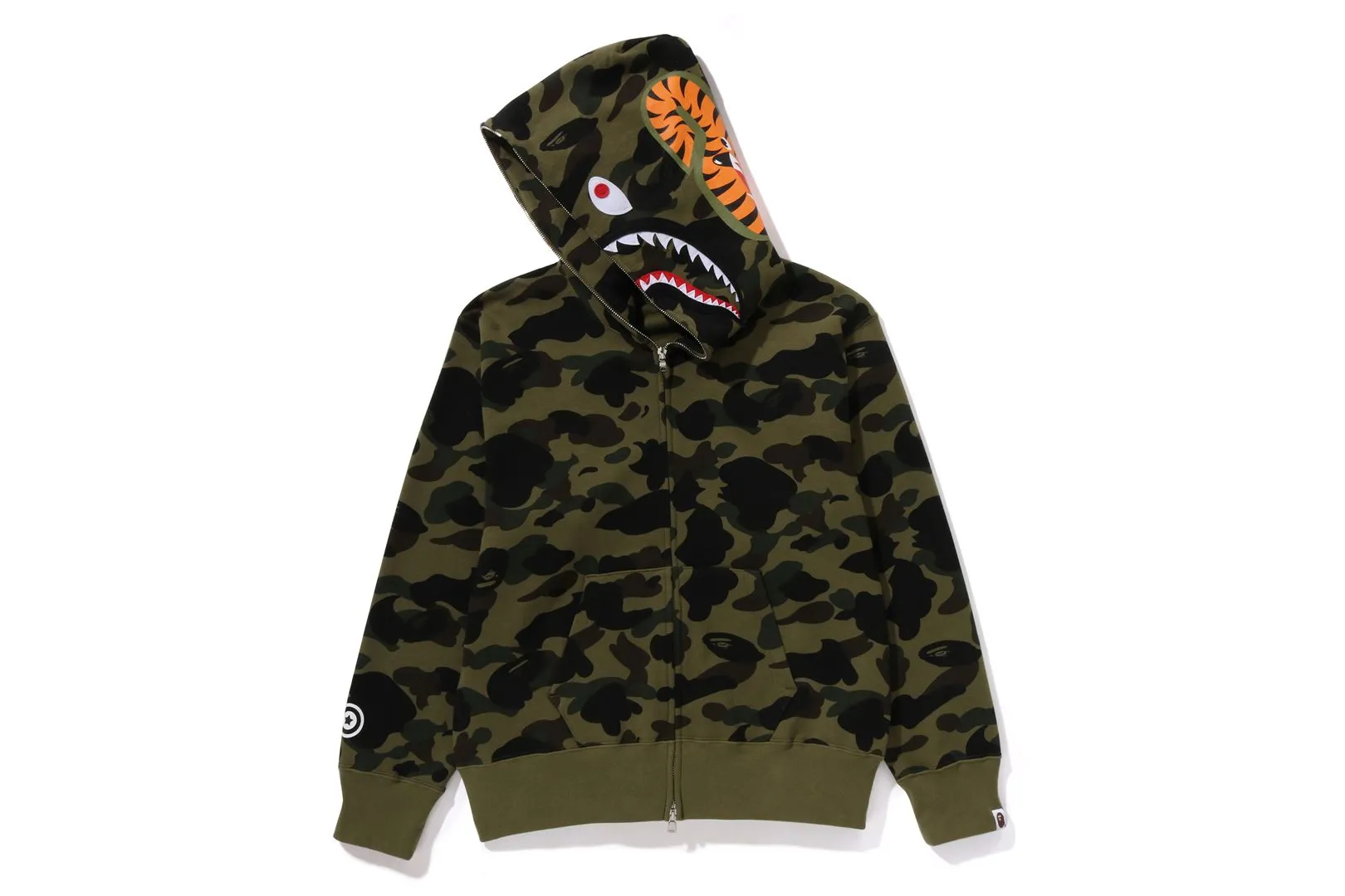 1ST CAMO SHARK FULL ZIP HOODIE sold by Bape product image thumbnail 2
