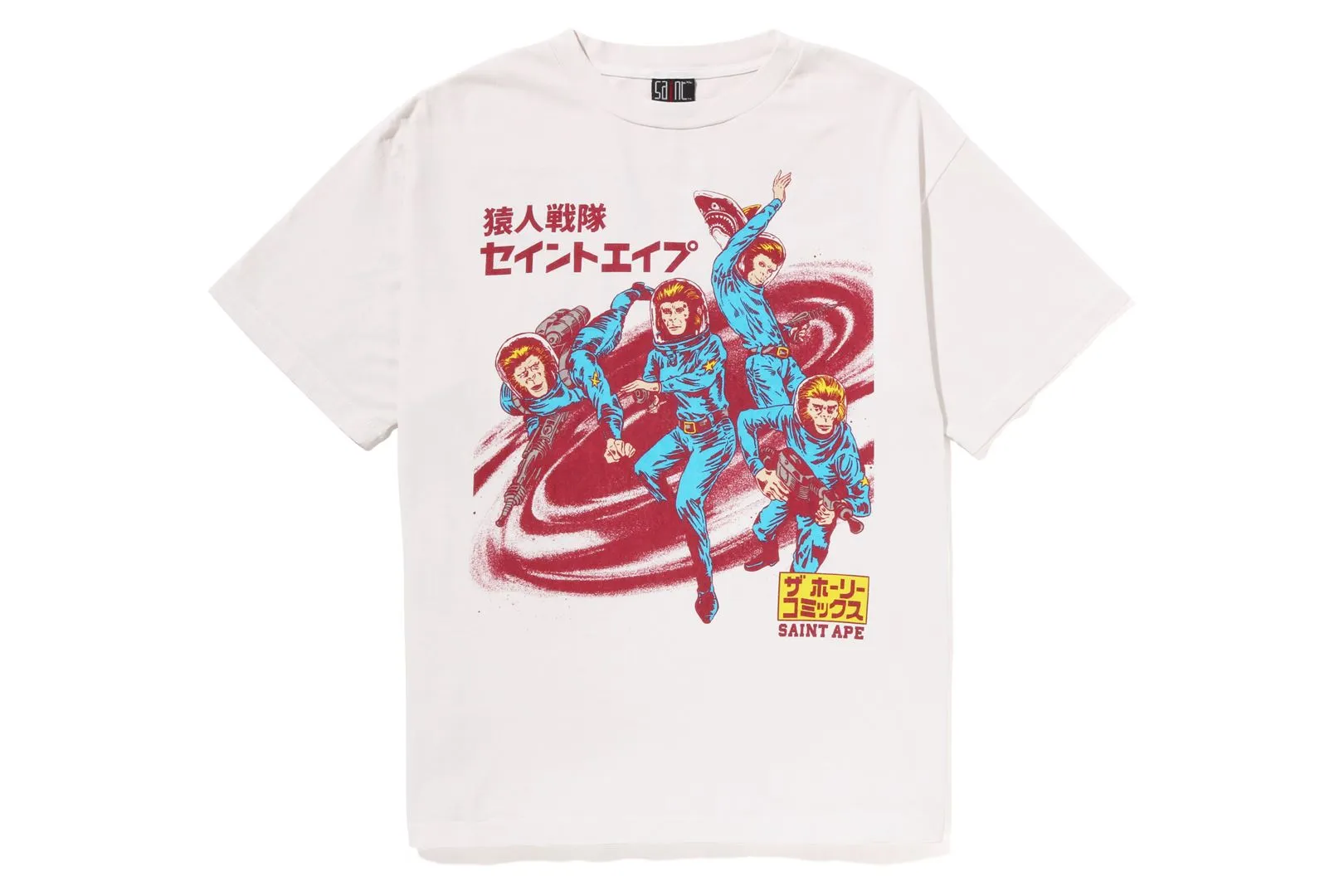 【 BAPE X SAINT MXXXXXX 】APE SQUADRON TEE sold by Bape