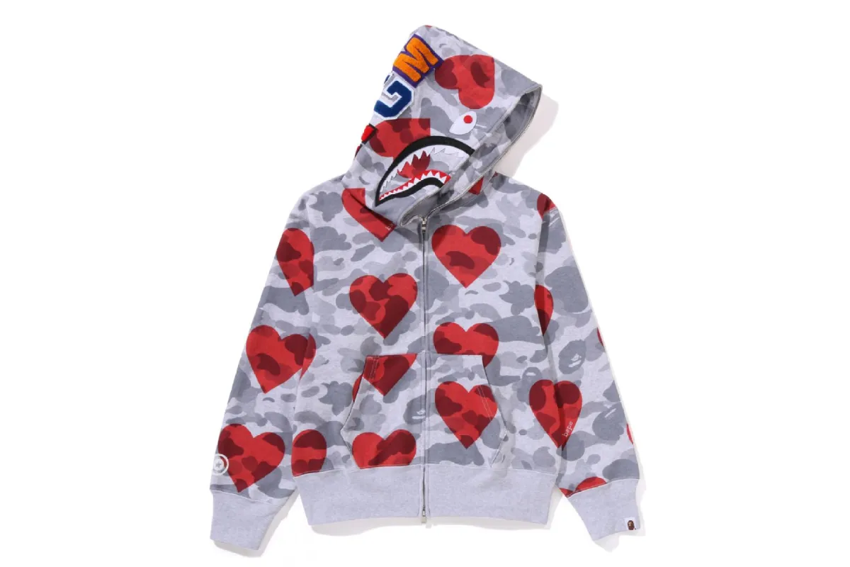 I LOVE BAPE SHARK FULL ZIP HOODIE sold by Bape