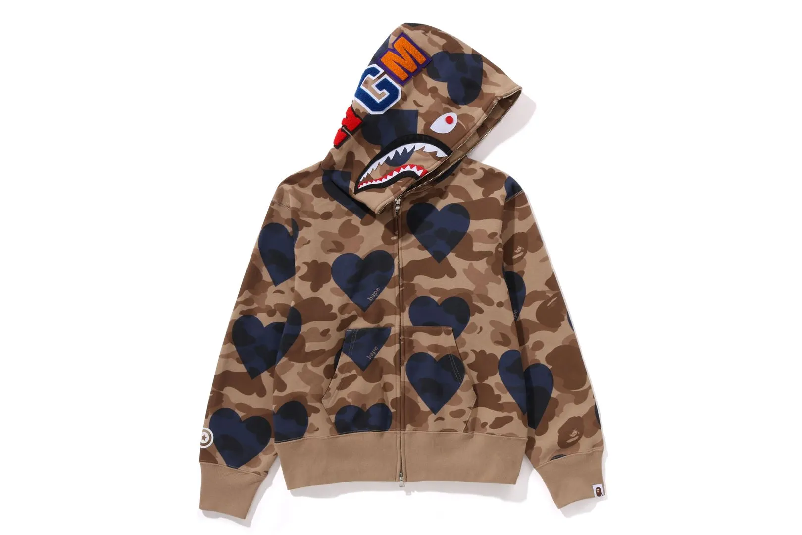 I LOVE BAPE SHARK FULL ZIP HOODIE sold by Bape product image thumbnail 5