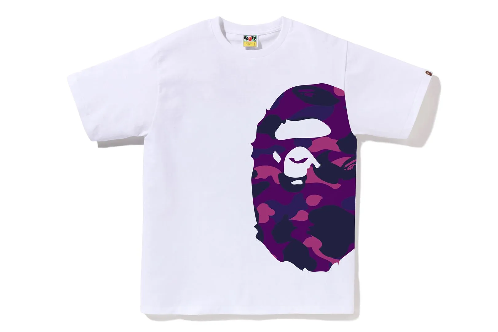 COLOR CAMO SIDE BIG APE HEAD TEE sold by Bape