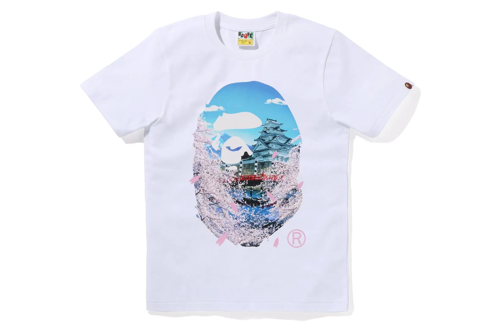 SAKURA PHOTO APE HEAD TEE sold by Bape