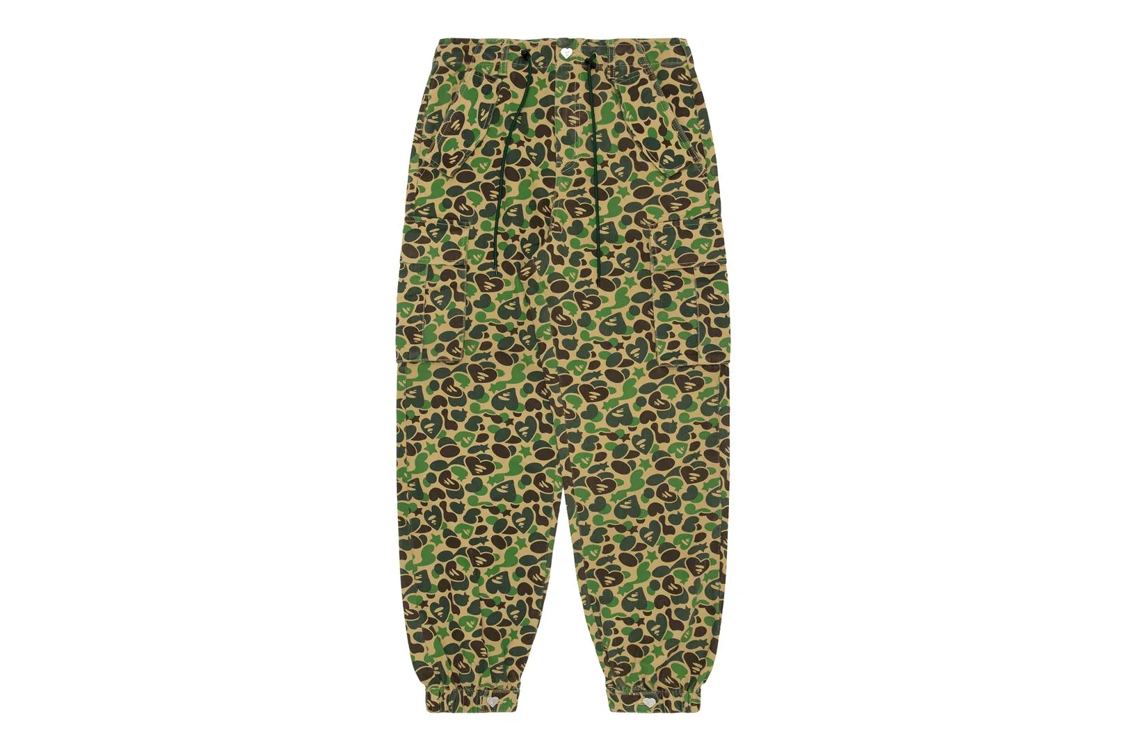 WIDE LEG PATTERN CAGO PANTS sold by Bape