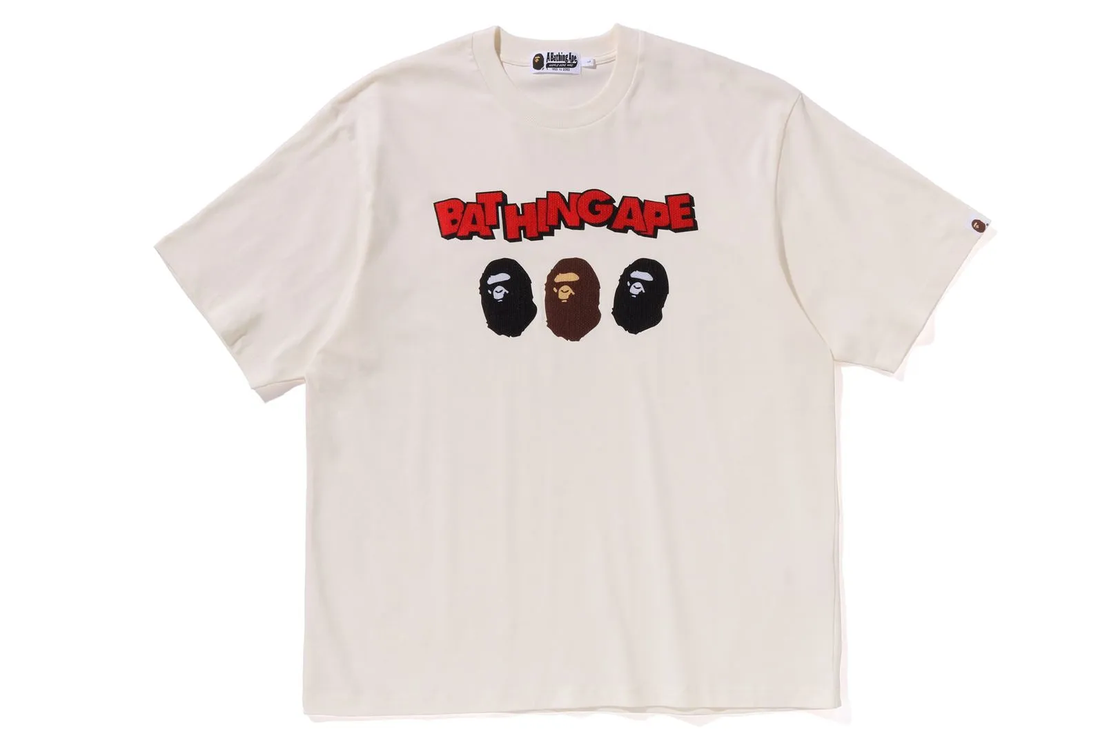 TRIPLE APE HEAD RELAXED FIT TEE sold by Bape product image thumbnail 3