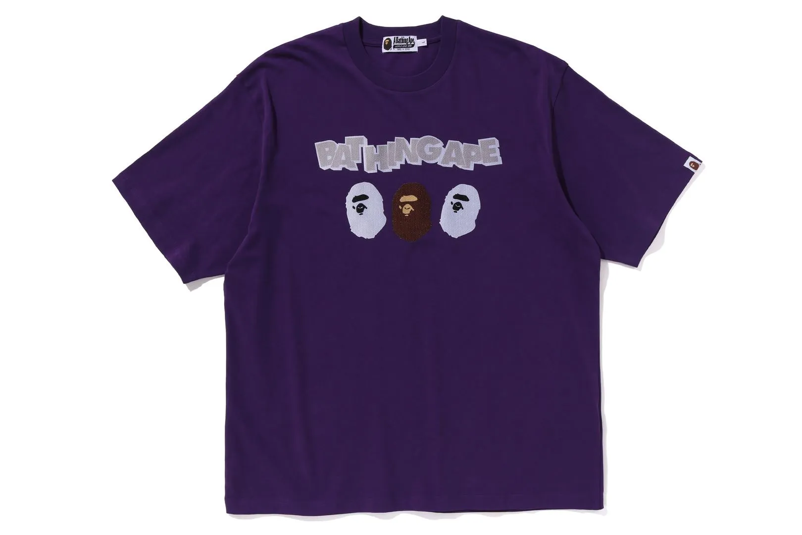 TRIPLE APE HEAD RELAXED FIT TEE sold by Bape product image thumbnail 5