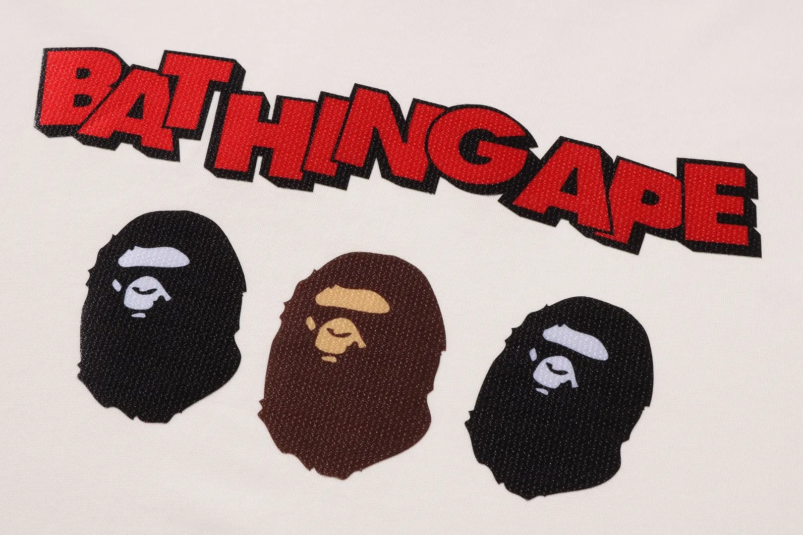 TRIPLE APE HEAD RELAXED FIT TEE sold by Bape product image thumbnail 4