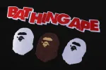 TRIPLE APE HEAD RELAXED FIT TEE sold by Bape