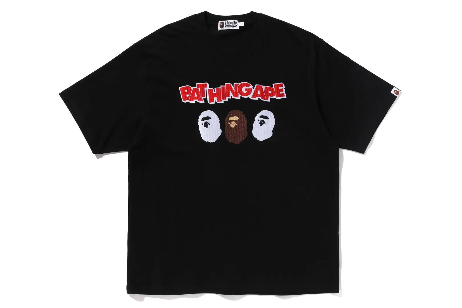 TRIPLE APE HEAD RELAXED FIT TEE sold by Bape