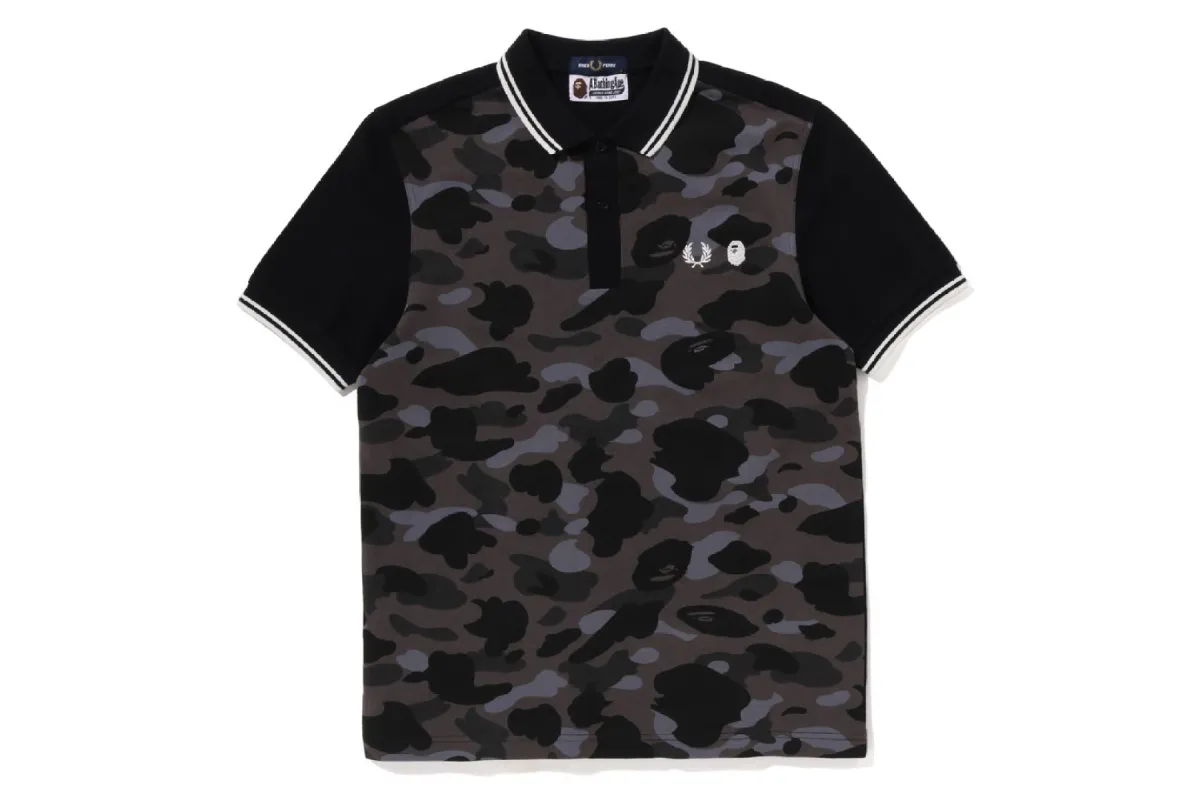 【 BAPE X FRED PERRY 】COLOR CAMO POLO sold by Bape