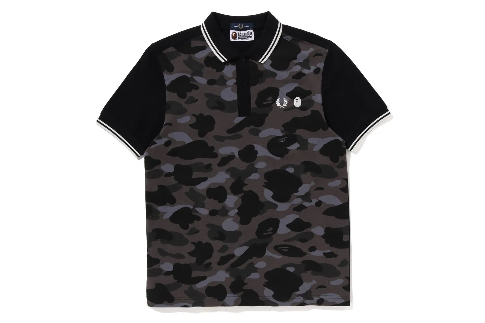 【 BAPE X FRED PERRY 】COLOR CAMO POLO sold by Bape
