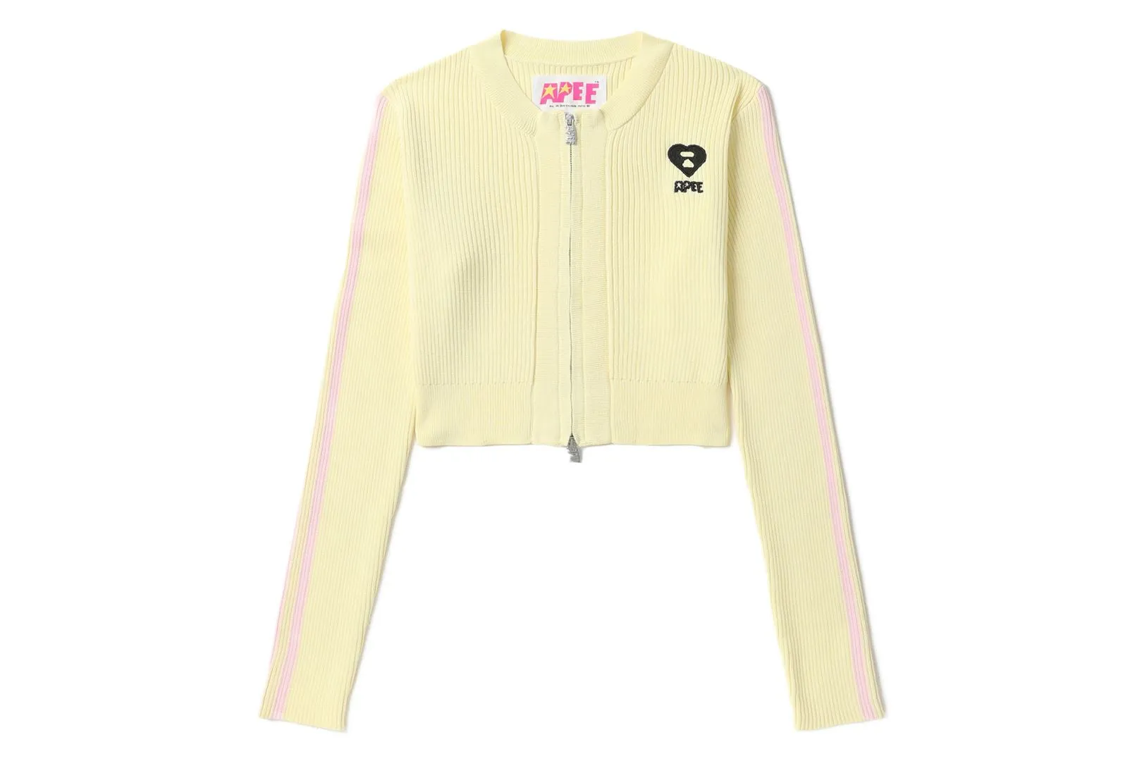 RIBBLED ZIP UP KNIT TOP sold by Bape product image thumbnail 3