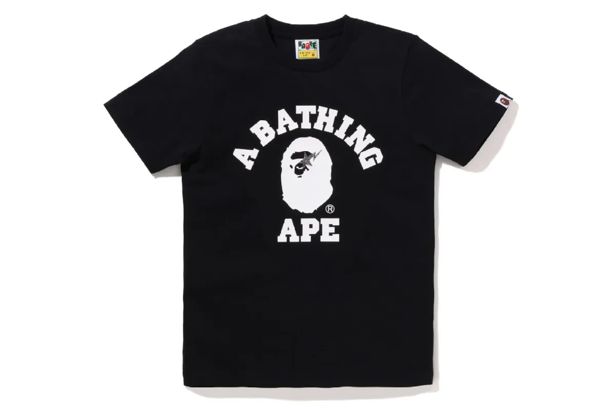 COLLEGE CRYSTAL STONE STA TEE made by Bape