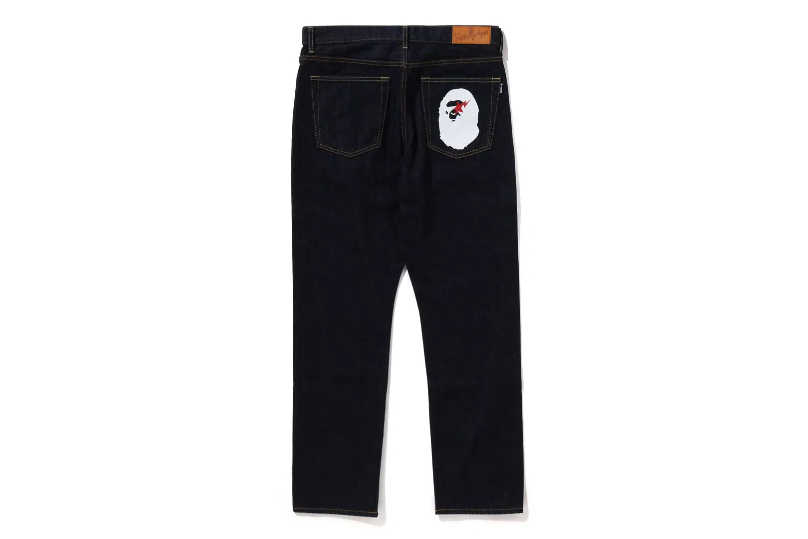 STA APE HEAD REGULAR FIT DENIM PANTS sold by Bape product image thumbnail 2