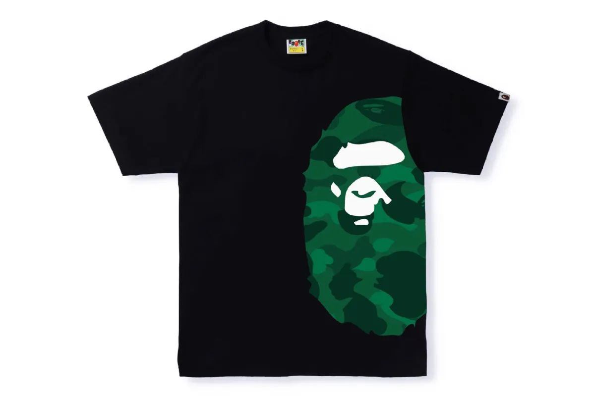 COLOR CAMO SIDE BIG APE HEAD TEE sold by Bape