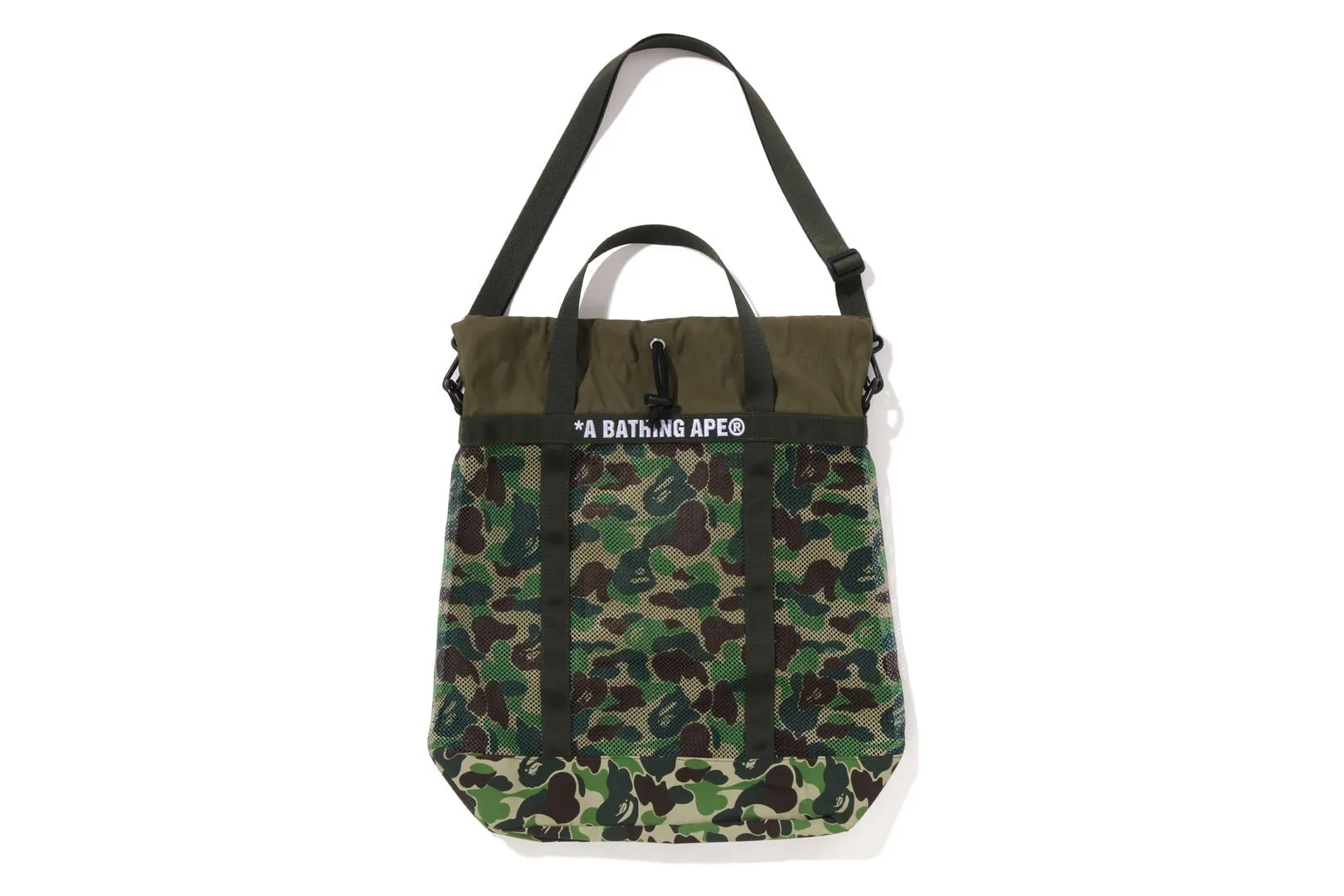 ABC CAMO MESH TOTE BAG sold by Bape