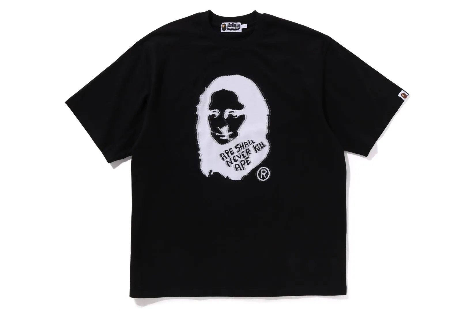 ART PRINT JACQUARD RELAXED FIT TEE sold by Bape