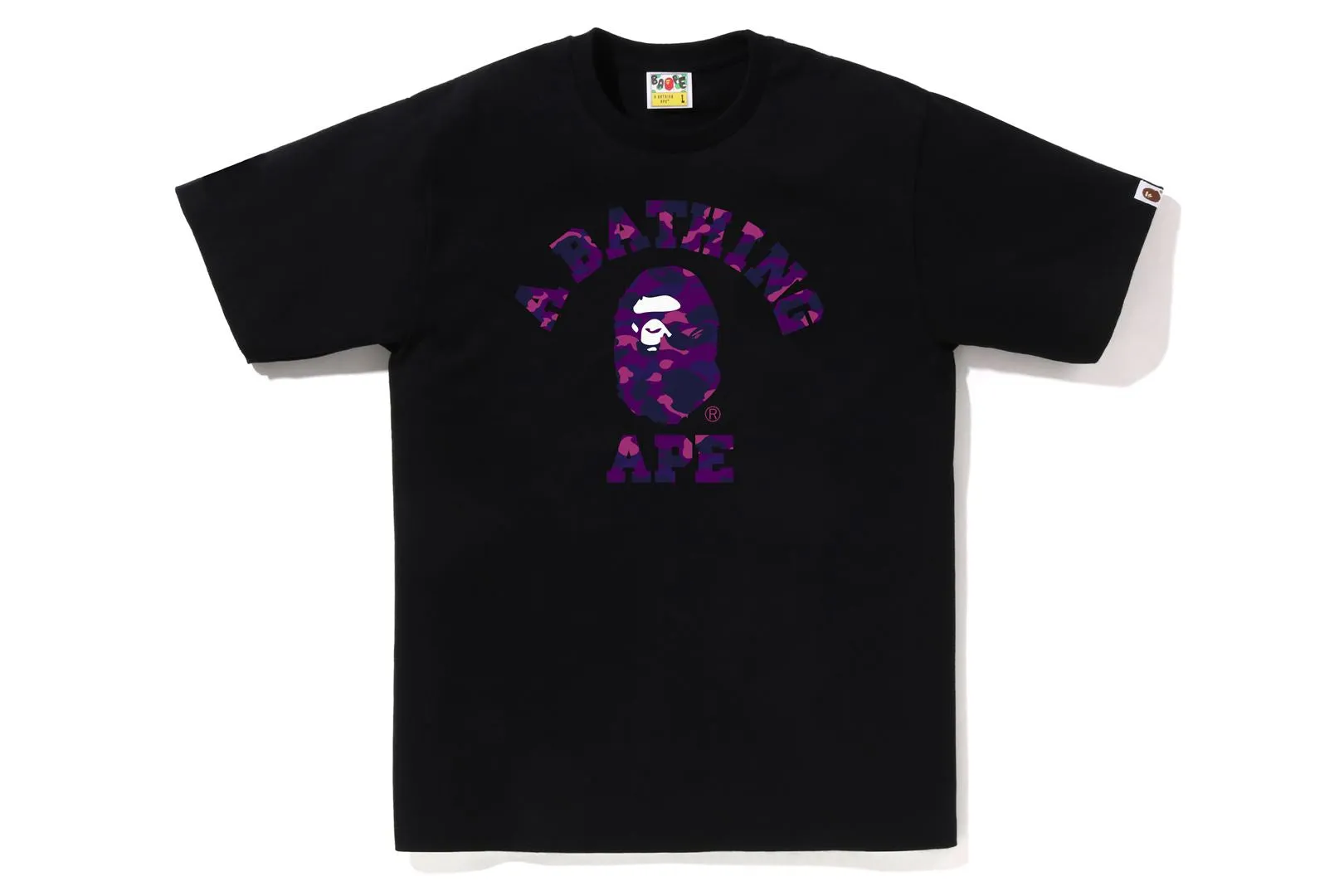 COLOR CAMO COLLEGE TEE sold by Bape