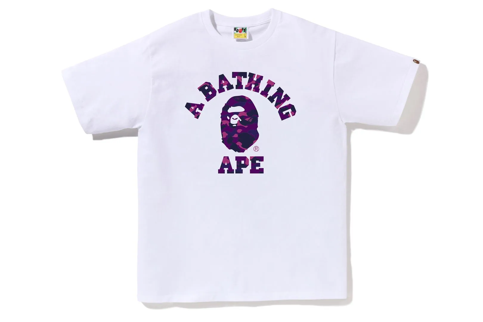 COLOR CAMO COLLEGE TEE sold by Bape product image thumbnail 4