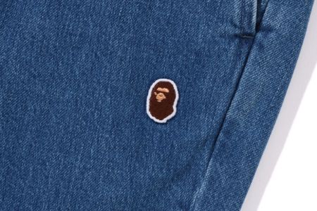 ONE POINT DENIM CHEF PANTS sold by Bape
