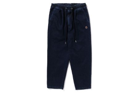 ONE POINT DENIM CHEF PANTS sold by Bape