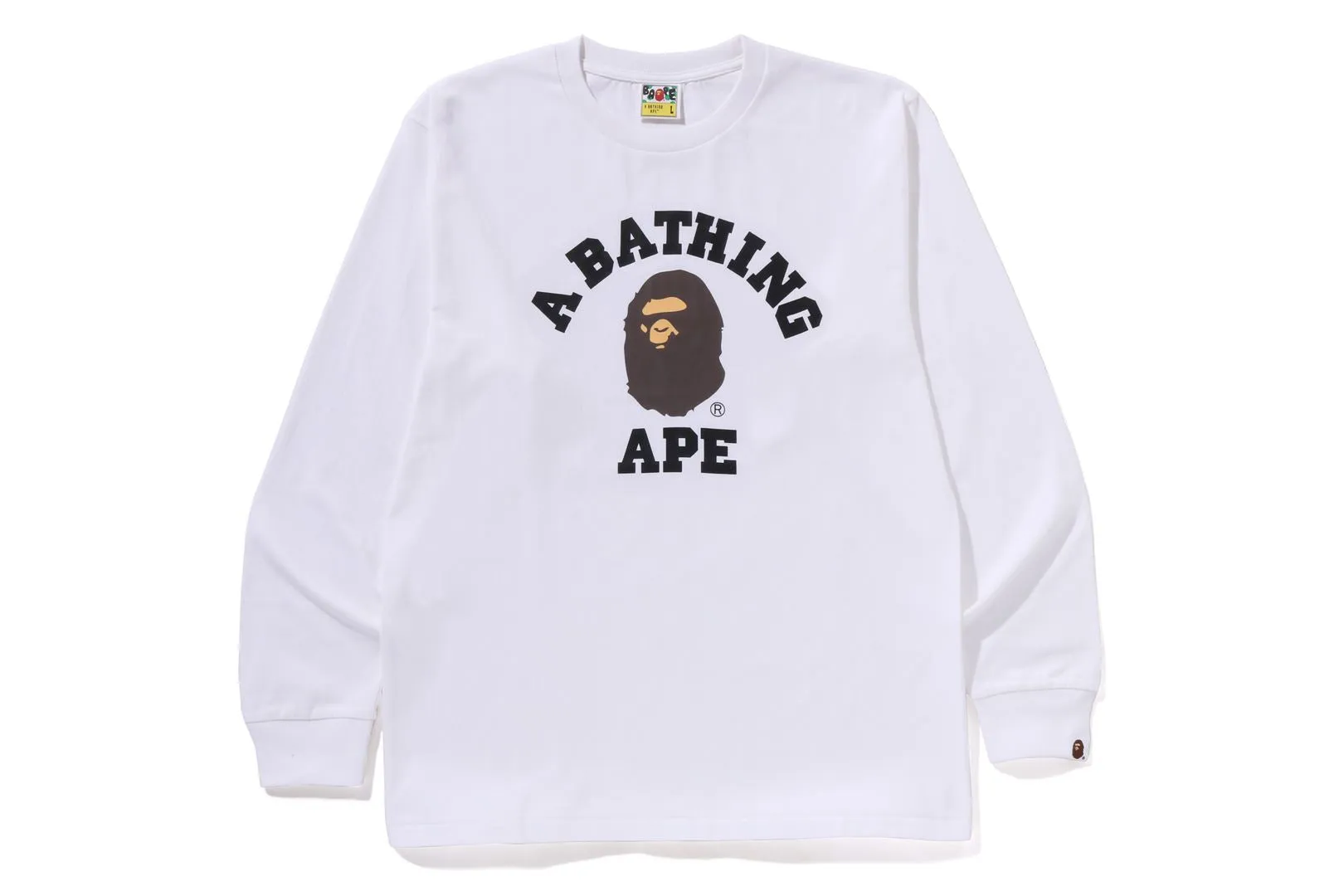 COLLEGE LS TEE sold by Bape product image thumbnail 3