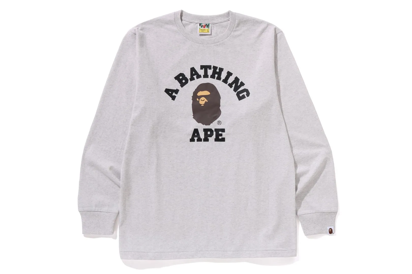 COLLEGE LS TEE sold by Bape product image thumbnail 5