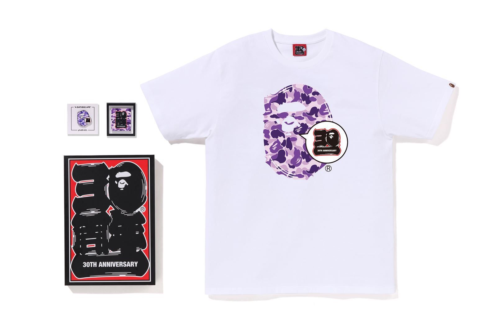 BAPE STORE TAIPEI BAPE 30TH ANNIV. APE HEAD TEE SET sold by Bape product image thumbnail 4