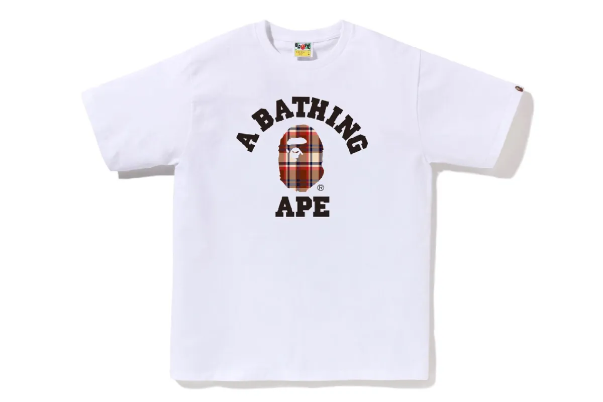 BAPE CHECK COLLEGE TEE sold by Bape