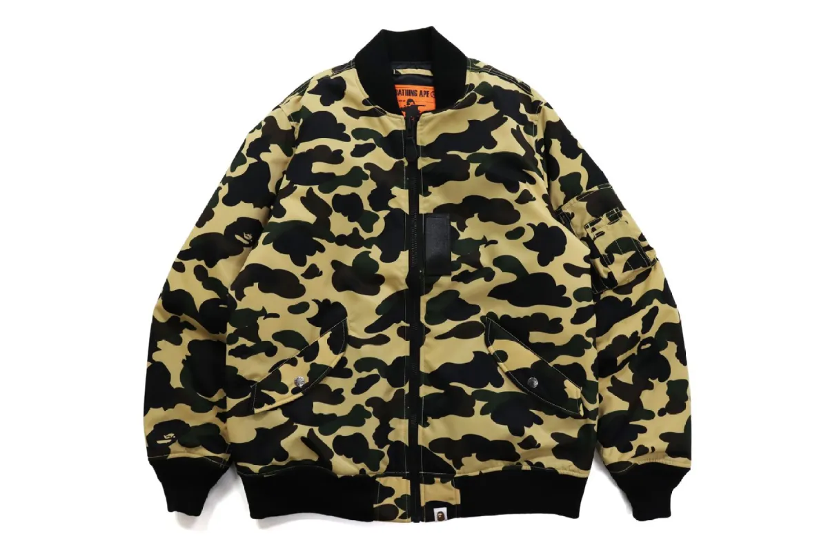 1ST CAMO NYLON TWILL MA-1 sold by Bape