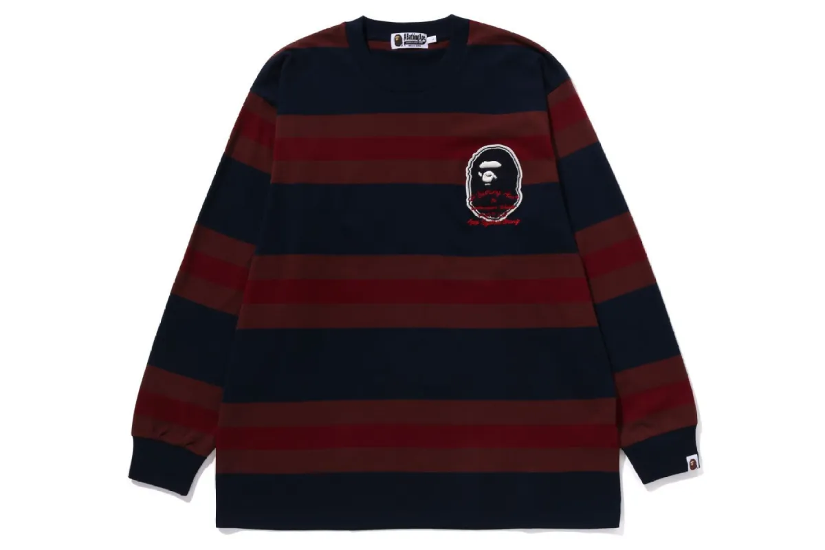 BADGE HOOP L/S TEE sold by Bape