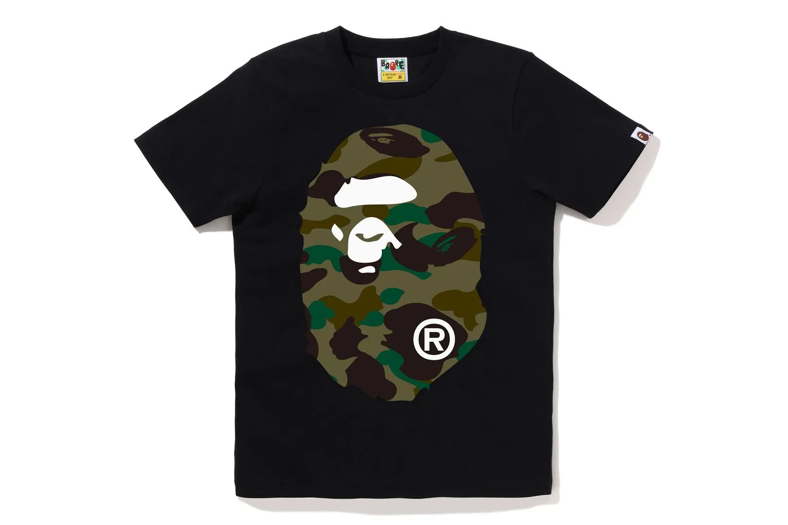 1ST CAMO BIG APE HEAD TEE sold by Bape