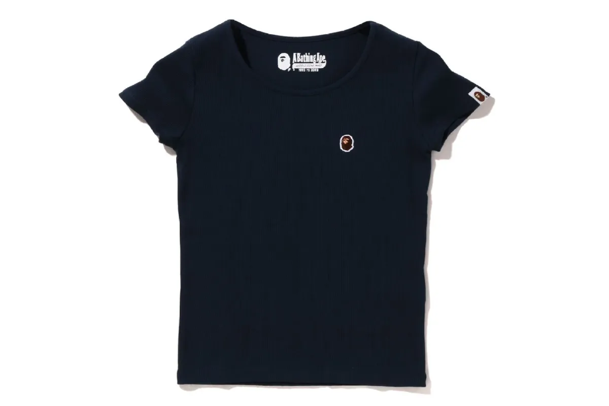 APE HEAD ONE POINT RIB TEE sold by Bape