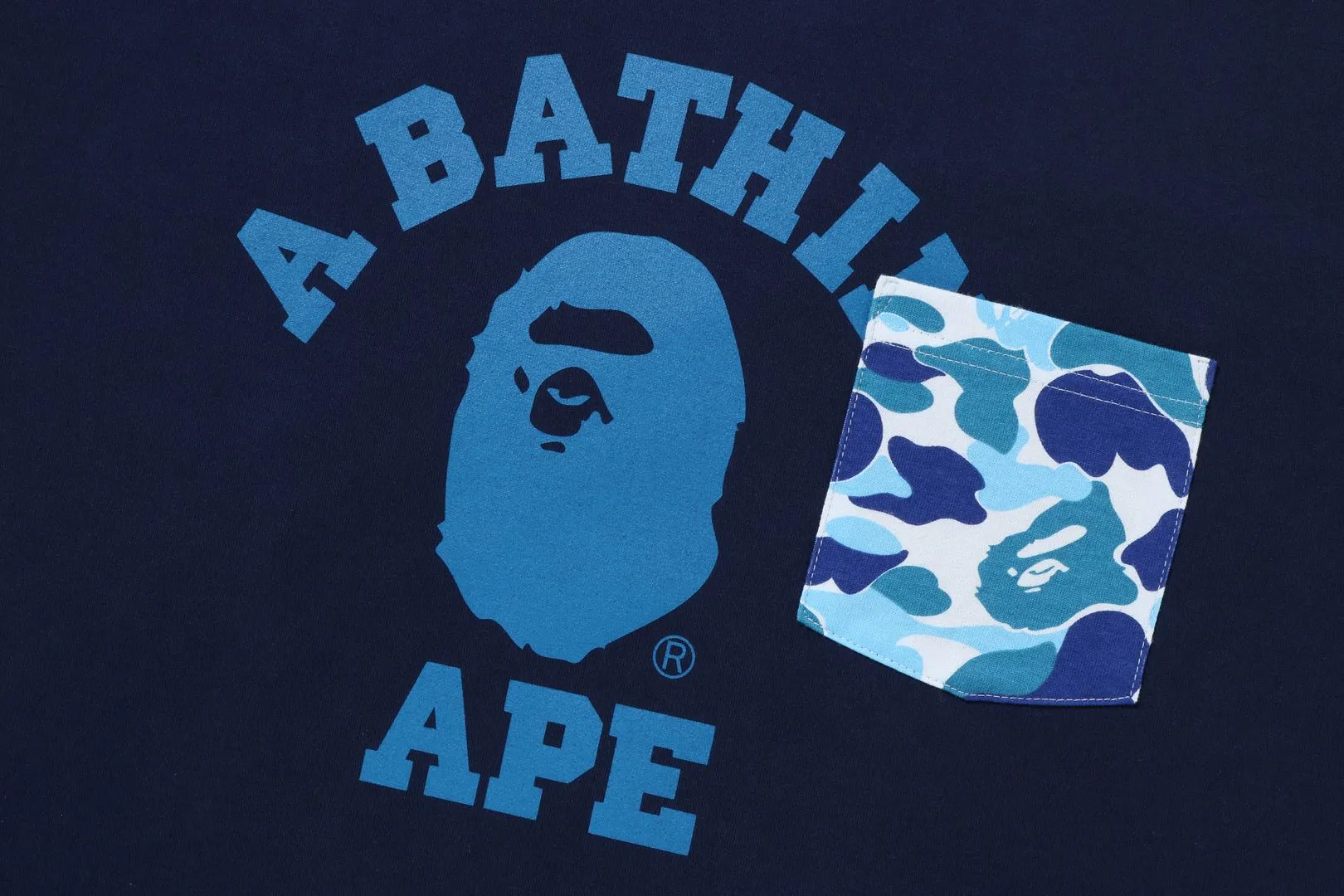 ABC CAMO COLLEGE POCKET RELAXED TEE sold by Bape product image thumbnail 4