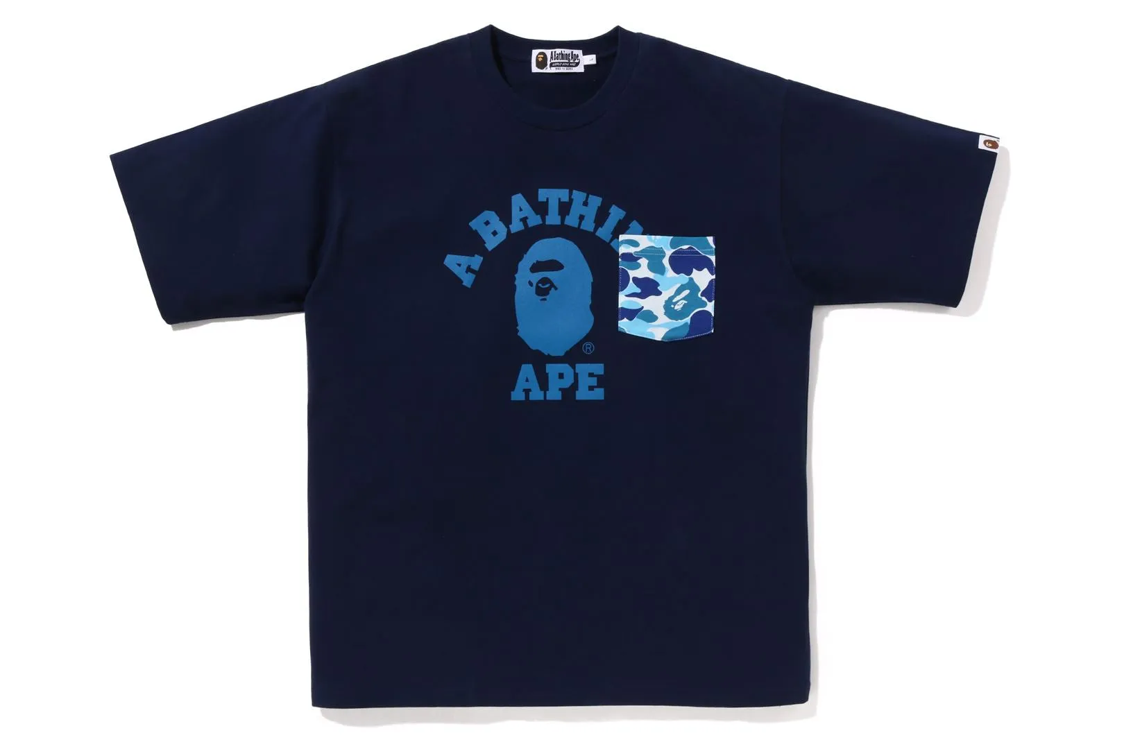 ABC CAMO COLLEGE POCKET RELAXED TEE sold by Bape product image thumbnail 3