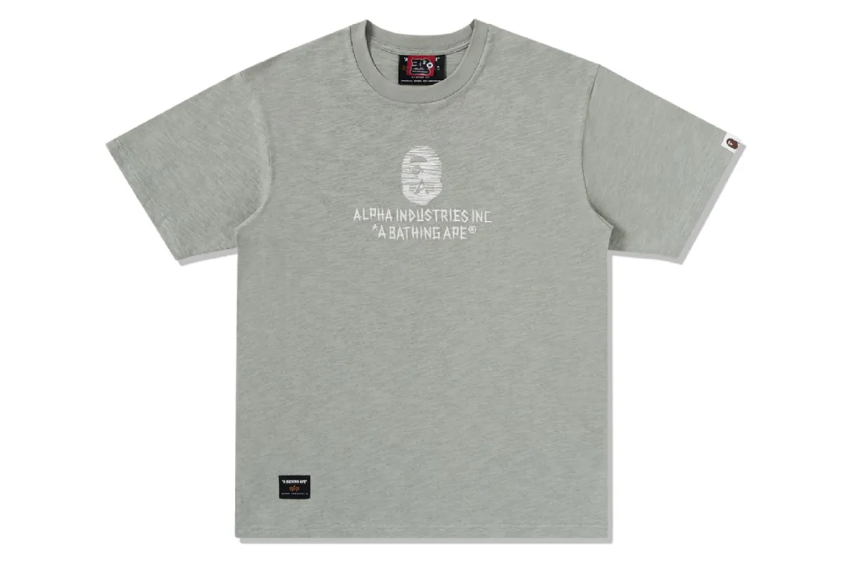 【 BAPE X ALPHA INDUSTRIES 】TEE made by Bape