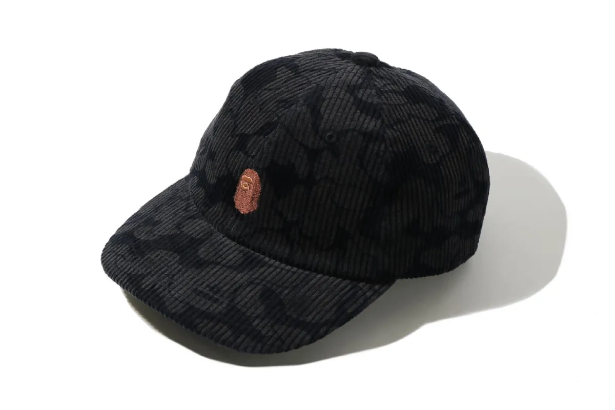 SOLID CAMO CORDUROY PANEL CAP sold by Bape