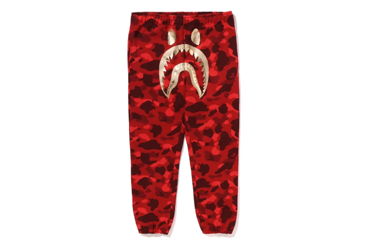 COLOR CAMO SHARK SWEAT PANTS sold by Bape