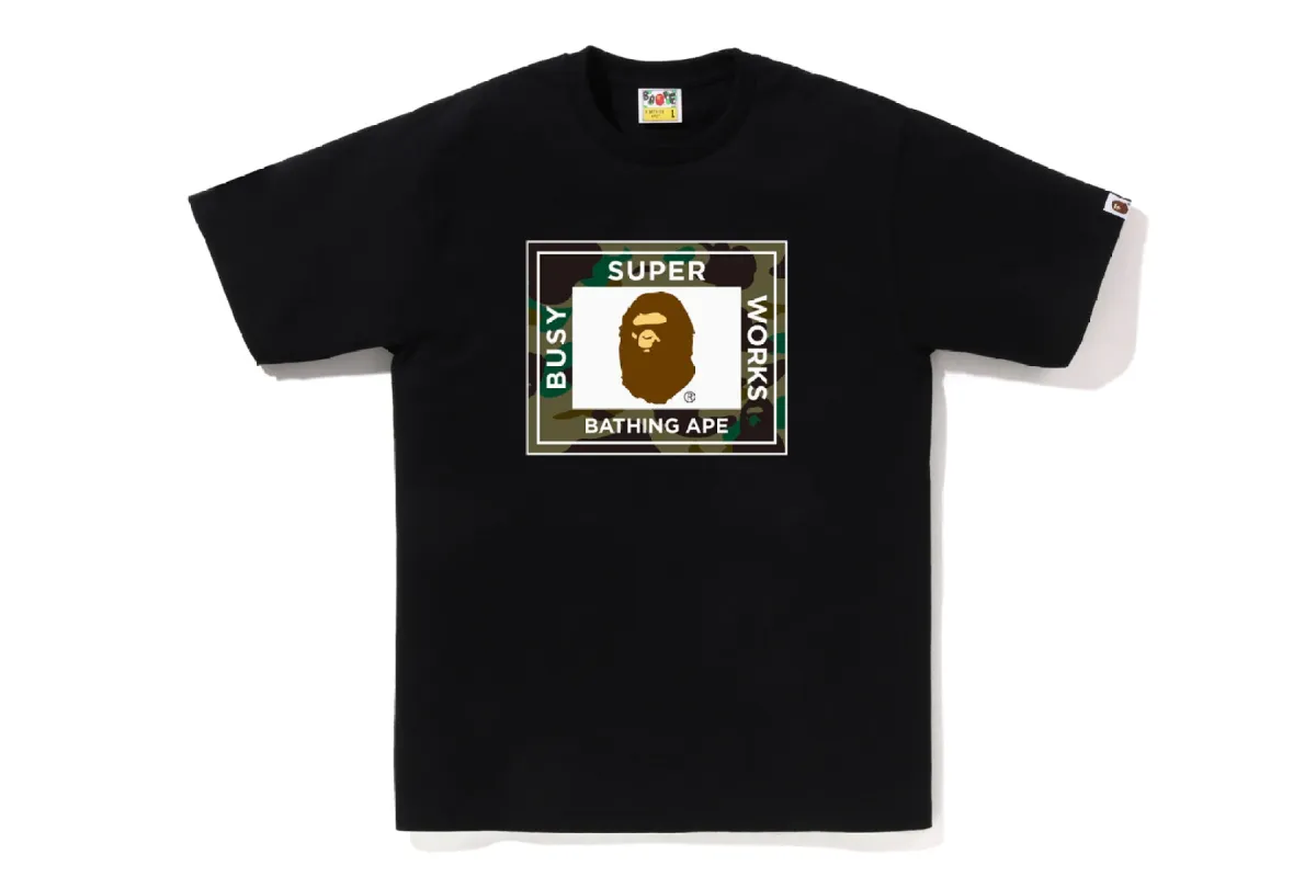 1ST CAMO SUPER BUSY WORKS TEE sold by Bape