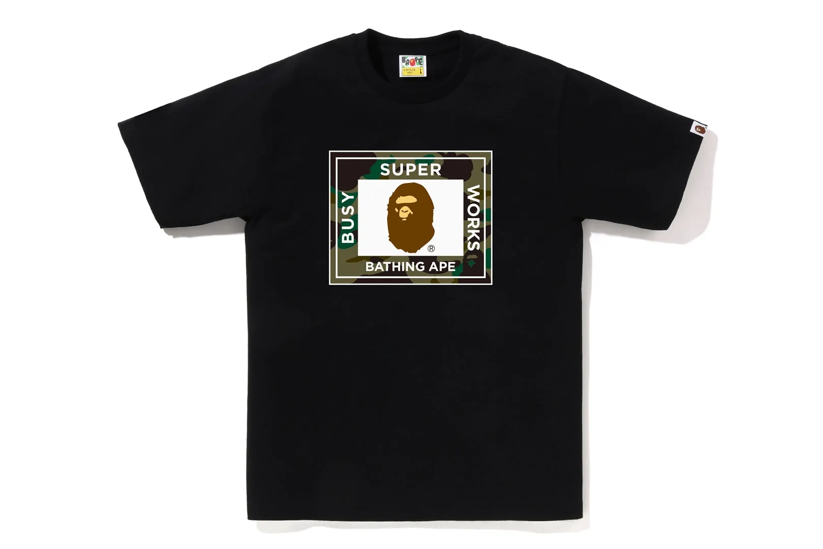 1ST CAMO SUPER BUSY WORKS TEE sold by Bape